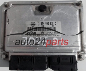 ECU ENGINE CONTROLLER VW VOLKSWAGEN T4 2.5 TDI 074906018C, 074 906 018 C, BOSCH 0281010082, 0 281 010 082, DIESEL 2520 28SA4060
