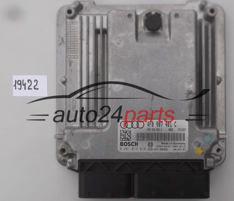 KOMPUTER STEROWNIK SILNIKA AUDI A6 3.0 TDI BOSCH 0 281 013 616, 0281013616, 4F0 910 402 A, 4F0910402A, 4F0907401C, EDC16U34 