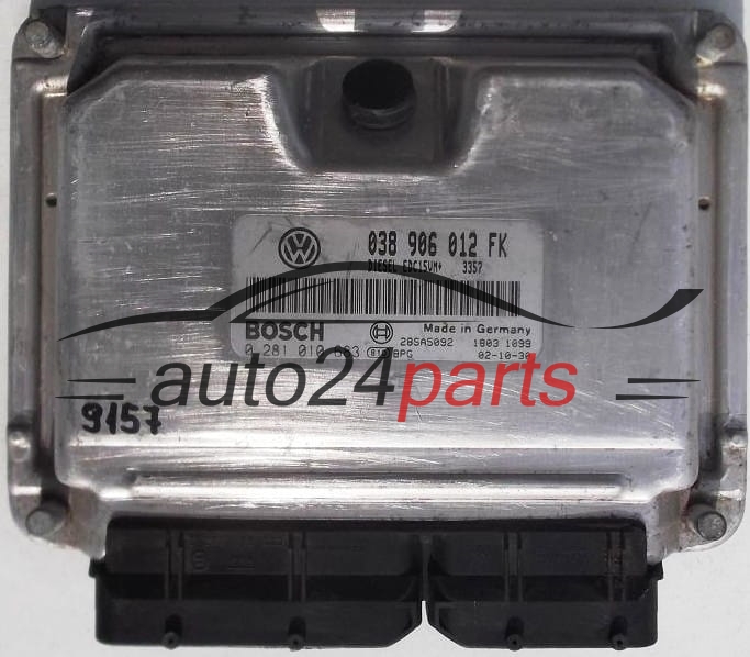 KOMPUTER STEROWNIK SILNIKA SEAT LEON 1.9 TDI ASV 038906012FK, 038 906 012 FK, BOSCH 0 281 010 683, 0281010683, DIESEL EDC15VM+ 3357, 28SA5092