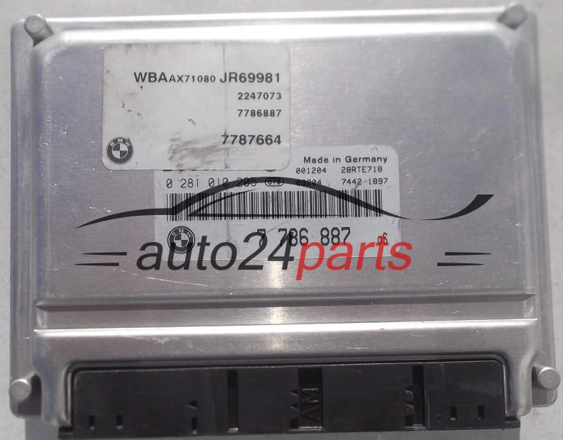 Μονάδα Ελέγχου Κινητήρα BMW E46 320 2.0 D BOSCH 0 281 010 205, 0281010205, 7 786 887, 7786887