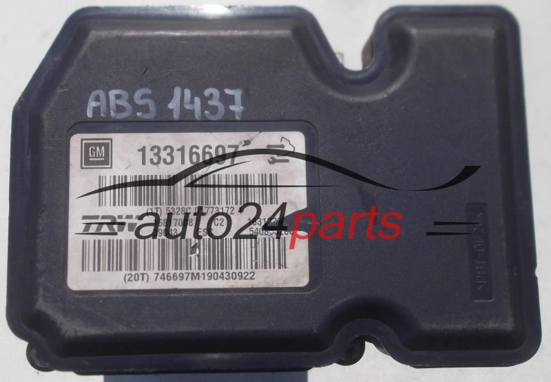 BOMBA HIDRAULICA Y CENTRALITA ABS OPEL INSIGNIA TRW 16817008 C2, 16312208-G, 16312208G, 54085328C