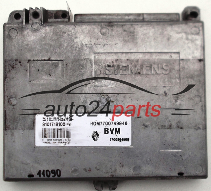 CENTRALINA MOTORE RENAULT CLIO 1.4, SIEMENS S101718102 E, S101718102E, HOM7700749946, 7700864508