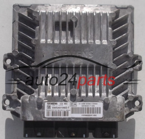 CENTRALINA DO MOTORE CITROEN PEUGEOT 2.0 HDI SIEMENS 5WS40199D-T, 5WS40199DT, SW9656171480, HW9655041480, SID803