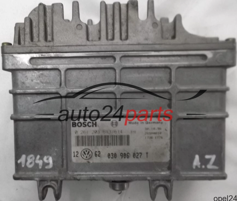 MOTORSTEUERGERÄT ECU STEUERGERÄT VW VOLKSWAGEN GOLF VENTO BOSCH 0 261 203 613/614, 0261203613, 0261203614, 030 906 027 T, 030906027T 