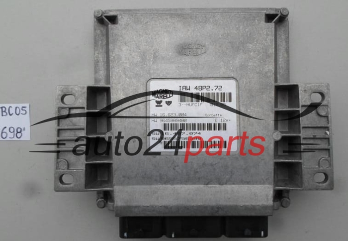 CITROEN C3 MAGNETI MARELLI IAW 48P2.72, IAW48P272, HW 16.623.004, 16623004, 9645989480, SW 16.497.064, 16497064, 9648568480