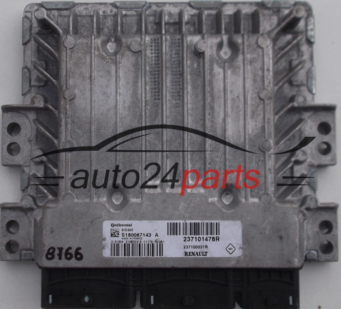 MOTORSTEUERGERÄT ECU STEUERGERÄT  RENAULT CONTINENTAL S180067143 A