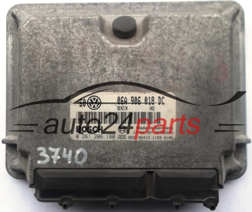 CU ENGINE CONTROLLER VW VOLKSWAGEN GOLF BORA 2.0 20V 06A906018DC, 06A 906 018 DC BOSCH 0261206180, 0 261 206 180 BENZIN V02 26SA5615