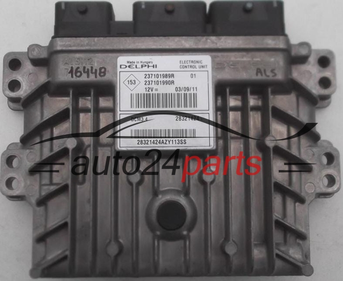 CALCULATEUR MOTEUR RENAULT CLIO 28321424, 237101989R, 237101990R