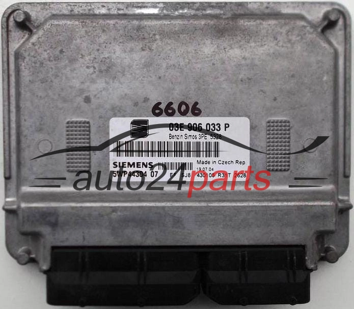 KOMPUTER STEROWNIK SILNIKA SEAT IBIZA 1.2 SIEMENS BENZIN SIMOS 3PE 5328 5WP44304 03E906033P