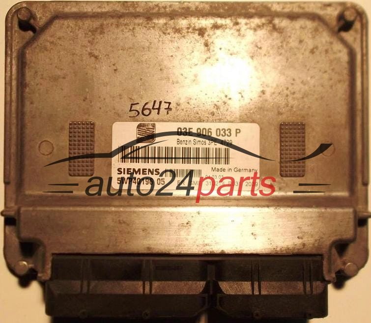 Centralita de motor Seat Ibiza Cordoba 1.2 AZQ 03E906033P Siemens 5WP40196 Benzin Simos 3PE 4729
