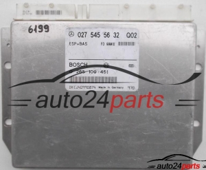 ECU CONTROLLER ABS ESP+BAS MERCEDES W 210 BOSCH 0 265 109 451, 0265109451, 027 545 56 32, 0275455632 