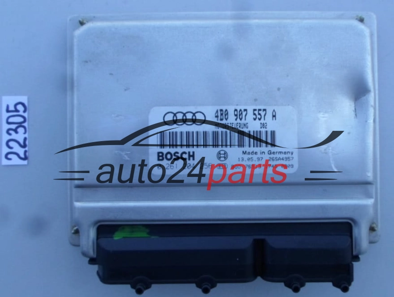 KOMPUTER STEROWNIK SILNIKA AUDI A6 1.8 TURBO BOSCH 0 261 204 256, 0261204256, 4B0 907 557 A, 4B0907557A
