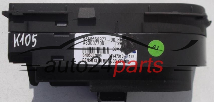 PANEL OGRZEWANIA STEROWNIK NAWIEWU REGULATOR KLIMATRONIK CITROEN C4 XARA PICASSO 9650868977-00 / 965086897700 / A83007700