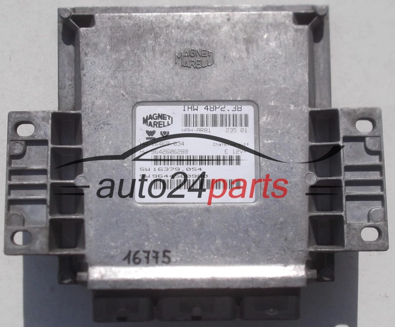 Μονάδα Ελέγχου Κινητήρα PEUGEOT 206 MAGNETI MARELLI IAW 48P2.38, IAW48P238, 16469034, 9642606280, 16379054, 9644500980