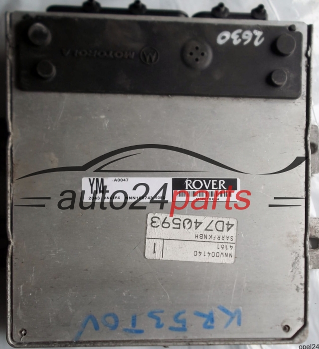  MOTORSTEUERGERÄT ECU STEUERGERÄT ROVER 25 45 MG ZR 1.4 NNN100743 A0047 YM NNW004140 4161 