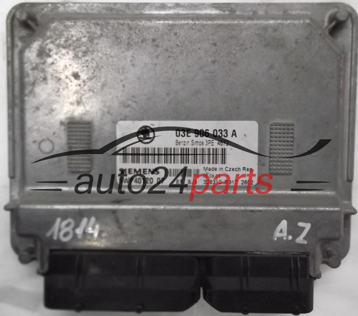 ΜΟΝΑΔΑ ΕΛΕΓΧΟΥ ΚΙΝΗΤΗΡΑ SKODA FABIA 1.2 AZQ 03E906033A, SIEMENS 5WP40120 07