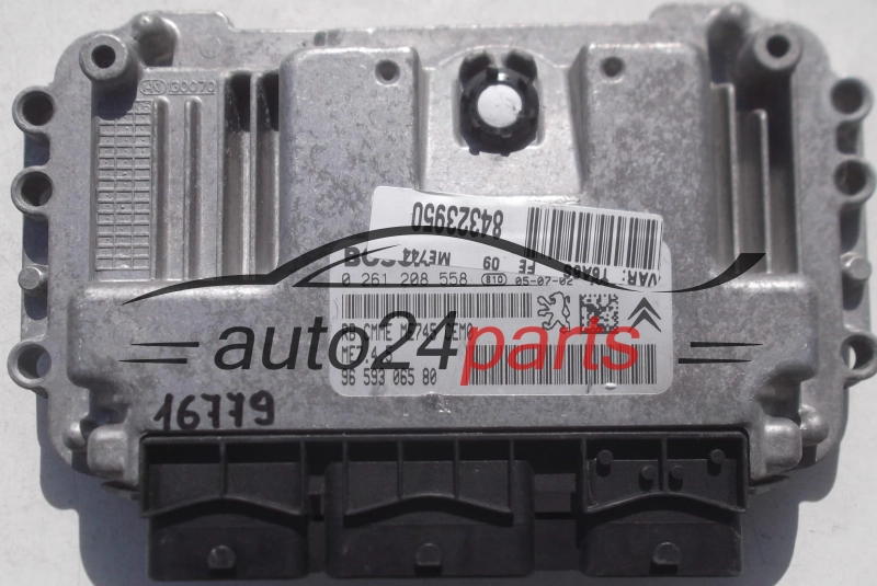 MOTORSTEUERGERÄT ECU STEUERGERAT PEUGEOT 307 1.6 BOSCH 0 261 208 558, 0261208558, 96 593 065 80, 9659306580