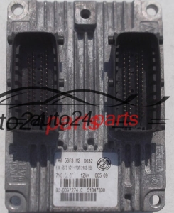 ECU CENTRALITA DE MOTOR FIAT GRANDE PUNTO 1.4 MAGNETI MARELLI IAW 5SF3.M2, IAW5SF3M2, 51847330, BC.0097274.C, BC0097274C 
