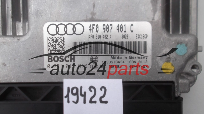 KOMPUTER STEROWNIK SILNIKA AUDI A6 3.0 TDI BOSCH 0 281 013 616, 0281013616, 4F0 910 402 A, 4F0910402A, 4F0907401C, EDC16U34 
