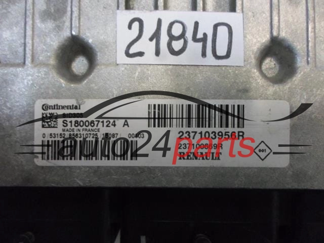 Μονάδα Ελέγχου Κινητήρα RENAULT SCENIC 1.5 DCI S180067124 A, S180067124A, 237103956R, SID305