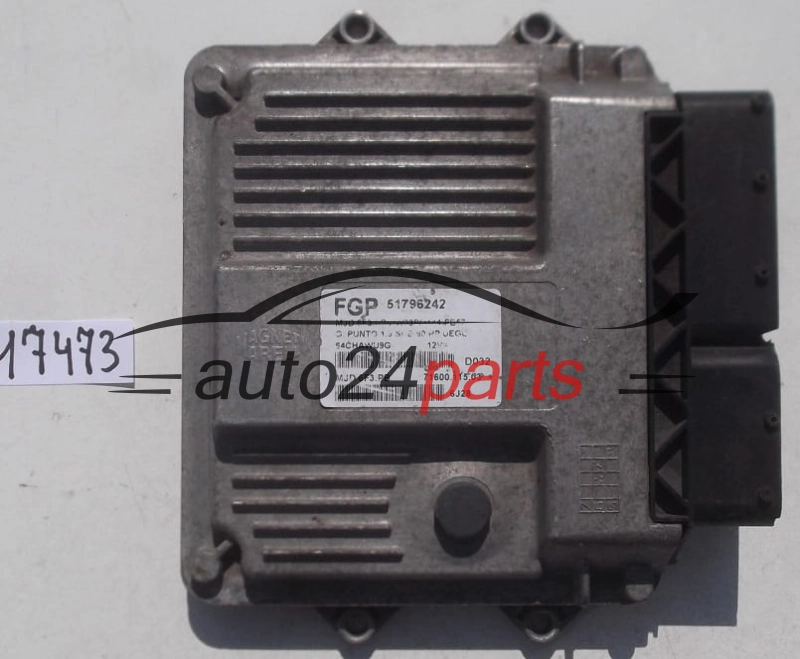 KOMPUTER STEROWNIK SILNIKA FIAT GRANDE PUNTO IDEA 1.3 SDE MAGNETI MARELLI MJD 6F3.PB,  FGP 51796242, 71600.115.03