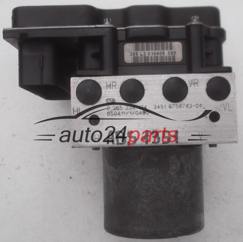 ABS CENTRALINA POMPA BMW E60 E61 BOSCH 0 265 234 134, 0265234134, 3451 6758743-01, 3451675874301, 0 265 950 375, 0265950375