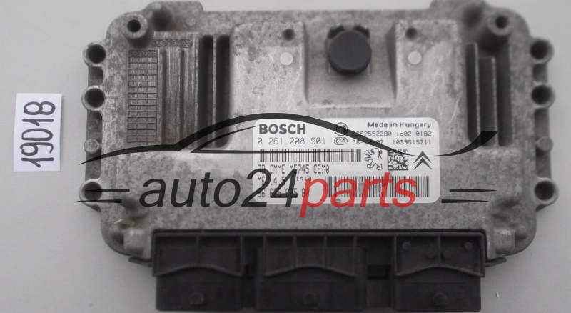 KOMPUTER STEROWNIK SILNIKA PEUGEOT CITROEN 1.6 BOSCH 0 261 208 901, 0261208901, 96 625 605 80, 9662560580 