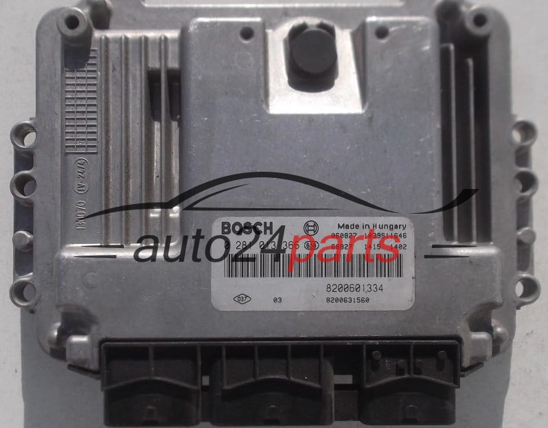 CENTRALINA MOTORE RENAULT SCENIC 1.9 DCI BOSCH 0 281 013 366, 0281013366, 8200601334, 8200631560 