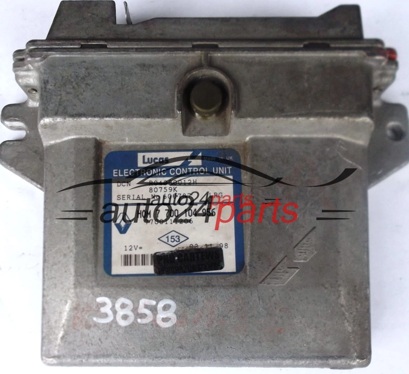 RENAULT KANGO 1.9 DIESEL DCN R04080012H 80759K 7700111206 HOM7700104956, HOM 7 700 104 956
