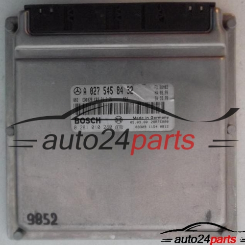 ECU CENTRALITA DE MOTOR MERCEDES SPRINTER 2.2 CDI BOSCH 0 281 010 280, 0281010280, A 027 545 84 32, A0275458432 