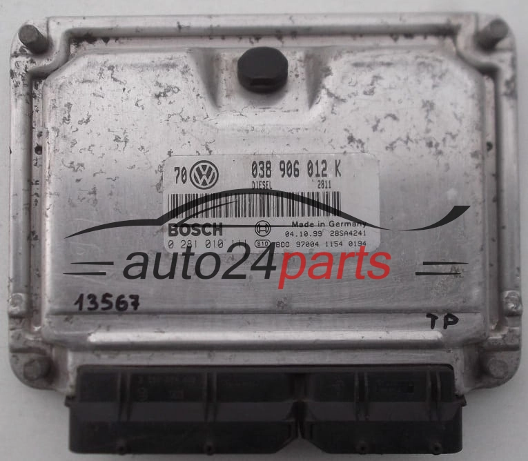 ΜΟΝΑΔΑ ΕΛΕΓΧΟΥ ΚΙΝΗΤΗΡΑ VW VOLKSWAGEN GOLF BORA 1.9 TDI AGR 038906012K
