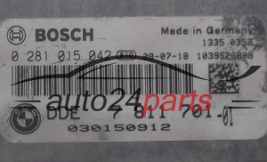 MOTORSTEUERGERÄT ECU STEUERGERAT BMW E81 BOSCH 0 281 015 042, 0281015042, DDE 7 811 701 -01, DDE781170101, 7811701