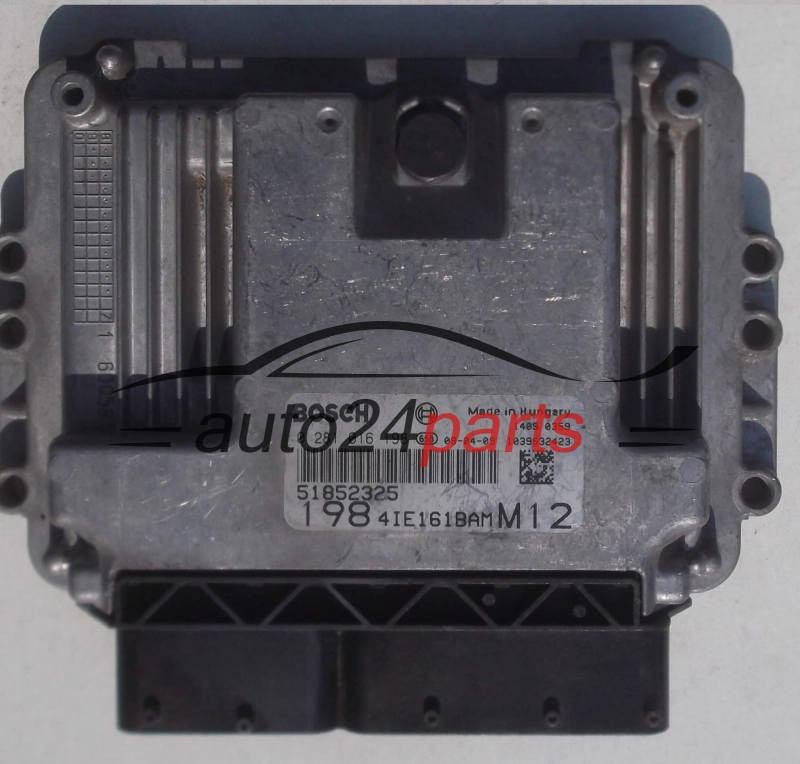 MOTORSTEUERGERÄT ECU STEUERGERÄT FIAT BRAVO 1.6 MJTD BOSCH 0281016198, 51852325, 1984IE161BAMM12, 1039S32423