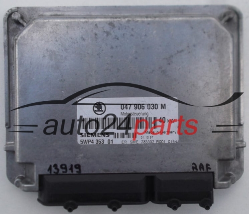 KOMPUTER STEROWNIK SILNIKA SKODA FELICJA 1.6 AEE 047906030M, 047 906 030 M, SIEMENS 5WP4327 02, 5WP4 353 01 - 13919