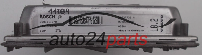 ΜΟΝΑΔΑ ΕΛΕΓΧΟΥ ΚΙΝΗΤΗΡΑ VOLVO S60 2.4 D5 BOSCH 0 281 011 078
