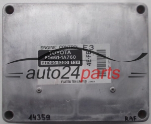 KOMPUTER STEROWNIK SILNIKA TOYOTA COROLLA 1.3 16V 89661-1A760, 896611A760, 211000-5200, 2110005200,  4E-FE E3 - 14359, 14748