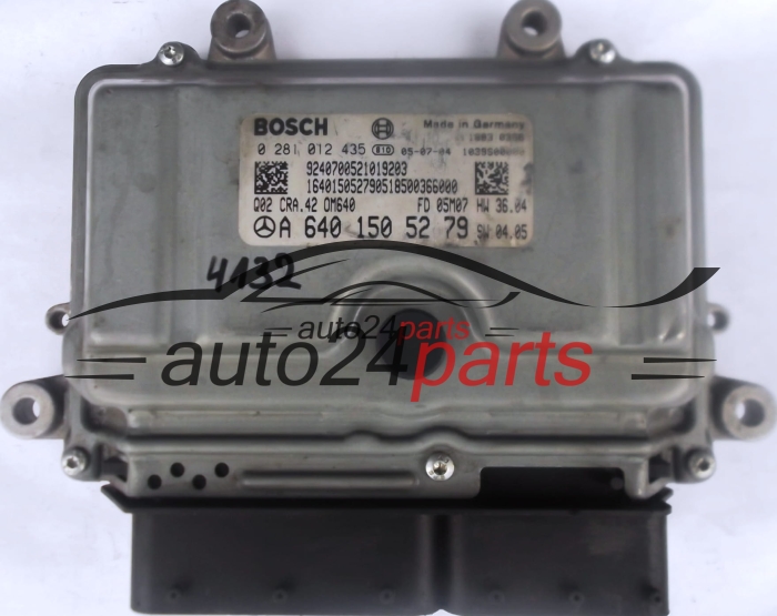 MERCEDES W169 B-KLASS B180 CDI A6401505279, A 640 150 52 79, 6401505279, BOSCH 0281012435, 0 281 012 435, CRA.42 OM640