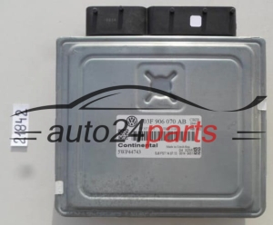 MOTORSTEUERGERÄT ECU STEUERGERAT VW VOLKSWAGEN BEETLE 1.2 TSI 03F 906 070 AB, 03F906070AB, 5WP44743, SIMOS 10