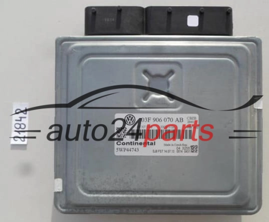MOTORSTEUERGERÄT ECU STEUERGERAT VW VOLKSWAGEN BEETLE 1.2 TSI 03F 906 070 AB, 03F906070AB, 5WP44733, SIMOS 10