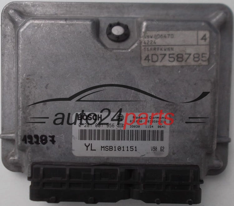  KOMPUTER STEROWNIK SILNIKA ROVER 25 45 MG ZR 2.0 BOSCH 0281001956