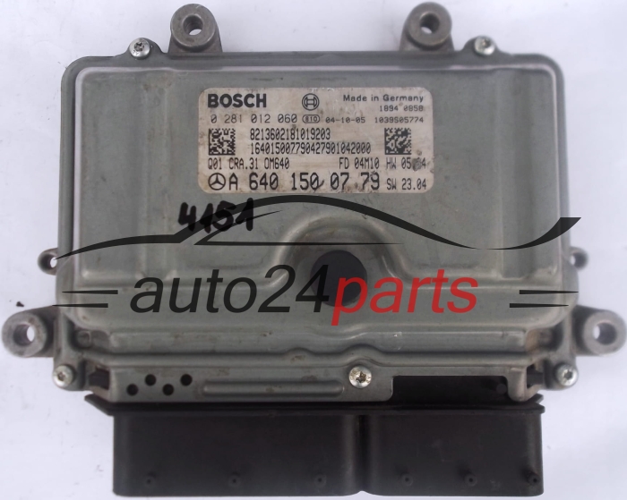 ECU ENGINE CONTROLLER MERCEDES W168 A-KLASS A 180 CDI A6401500779
