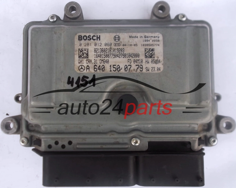 ECU ENGINE CONTROLLER MERCEDES W168 A-KLASS A 180 CDI A6401500779