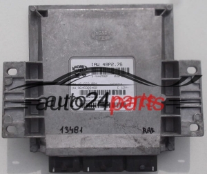 ECU CENTRALITA DE MOTOR PEUGEOT 206 MAGNETI MARELLI IAW 48P2.76, IAW48P276, HW 16.623.004, 16623004, 9645989480, SW 16.495.074, 16495074, 9652488080