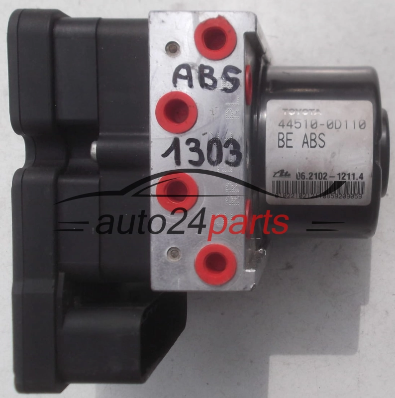 POMPE HYDRAULIQUE ET CALCULATEUR dABS TOYOTA YARIS 44510-0D110, 445100D110, ATE 06.2102-1211.4, 06210212114, 06.2109-5622.3K, 06210956223K, 28.5700-8703.3, 28570087033