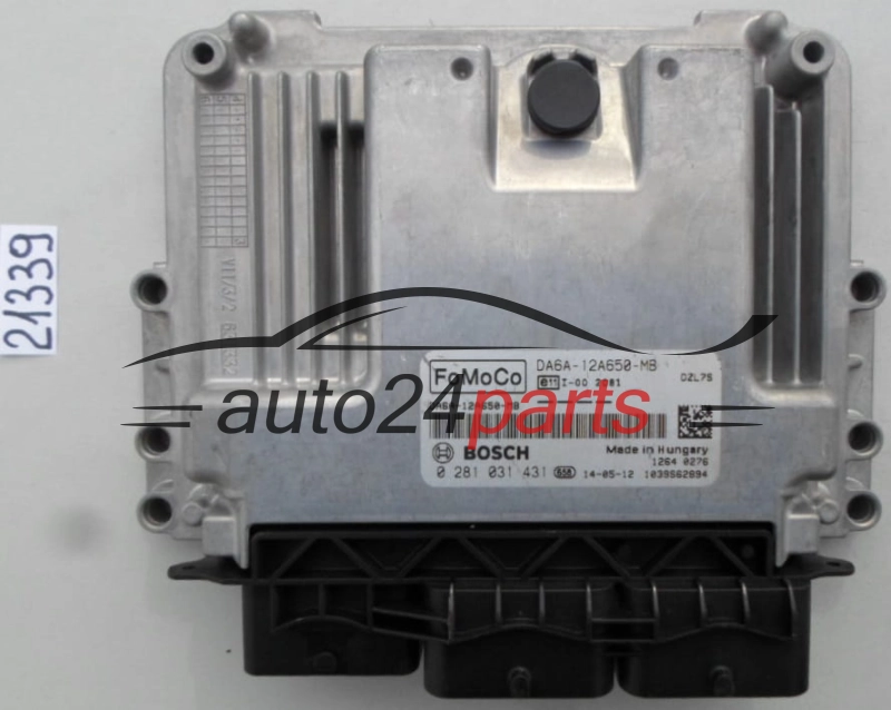 KOMPUTER STEROWNIK SILNIKA FORD FIESTA 1.5 TDCI BOSCH 0 281 031 431, 0281031431, DA6A-12A650-MB, DA6A12A650MB
