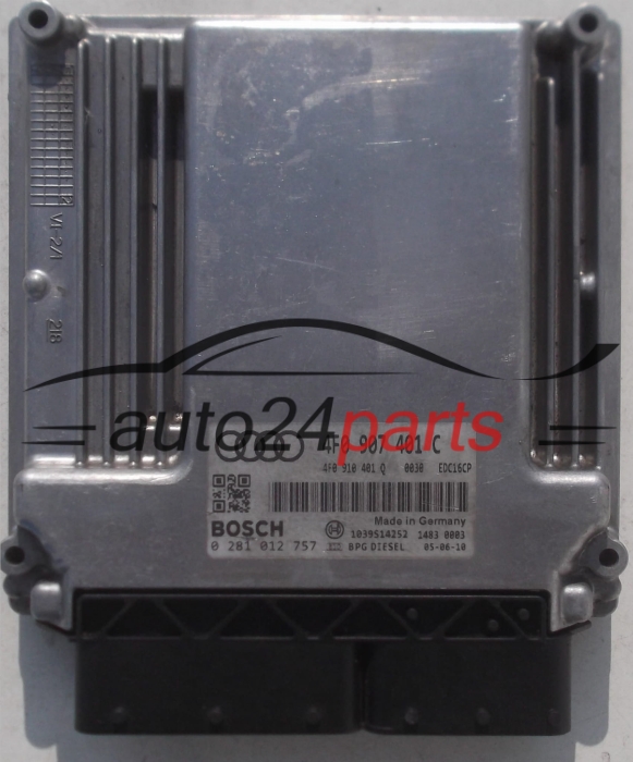 ECU CENTRALITA DE MOTOR AUDI A6 3.0 TDI 4F0907401C, 4F0910401Q, BOSCH 0281012757