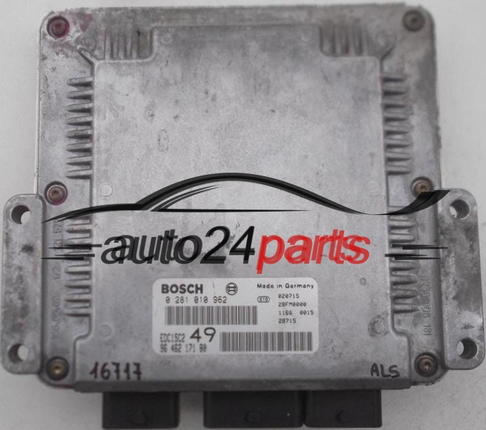MOTORSTEUERGERÄT ECU STEUERGERÄT CITROEN XSARA II 2.0, BOSCH 0 281 010 962