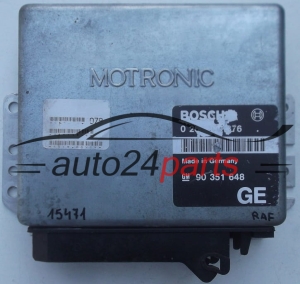 KOMPUTER STEROWNIK SILNIKA OPEL CALIBRA VECTRA 2.0 C20NE BOSCH 0261200376, 0261200377, 0 261 200 376/377, 90351648 GE, 90 351 648 GE-   15746