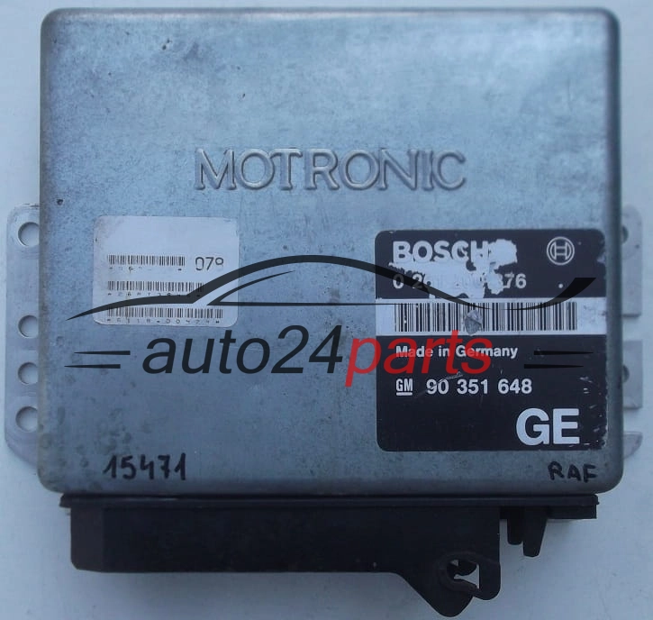KOMPUTER STEROWNIK SILNIKA OPEL CALIBRA VECTRA 2.0 C20NE BOSCH 0261200376, 0261200377, 0 261 200 376/377, 90351648 GE, 90 351 648 GE
