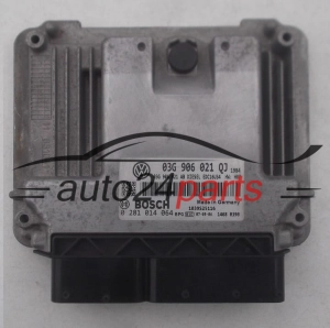 ΜΟΝΑΔΑ ΕΛΕΓΧΟΥ ΚΙΝΗΤΗΡΑ VW VOLKSWAGEN GOLF 1.9 TDI 03G906021QJ, 03G 906 021 QJ, 03G906021AB, 03G 906 021 AB, BOSCH 0 281 014 064, 0281014064, DIESEL EDC16U34 1340 1039S22804